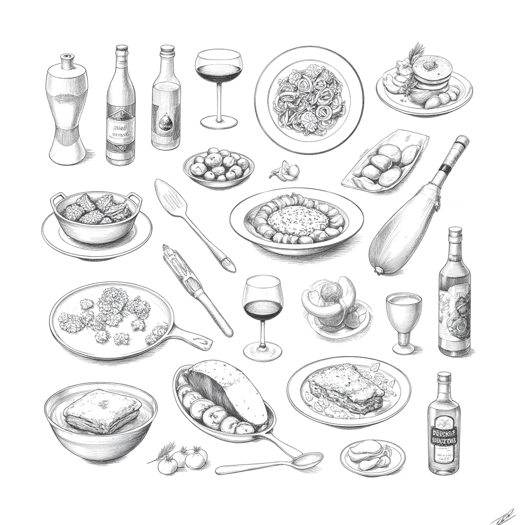 Riverfront Whiskey & Smoke concept sketch