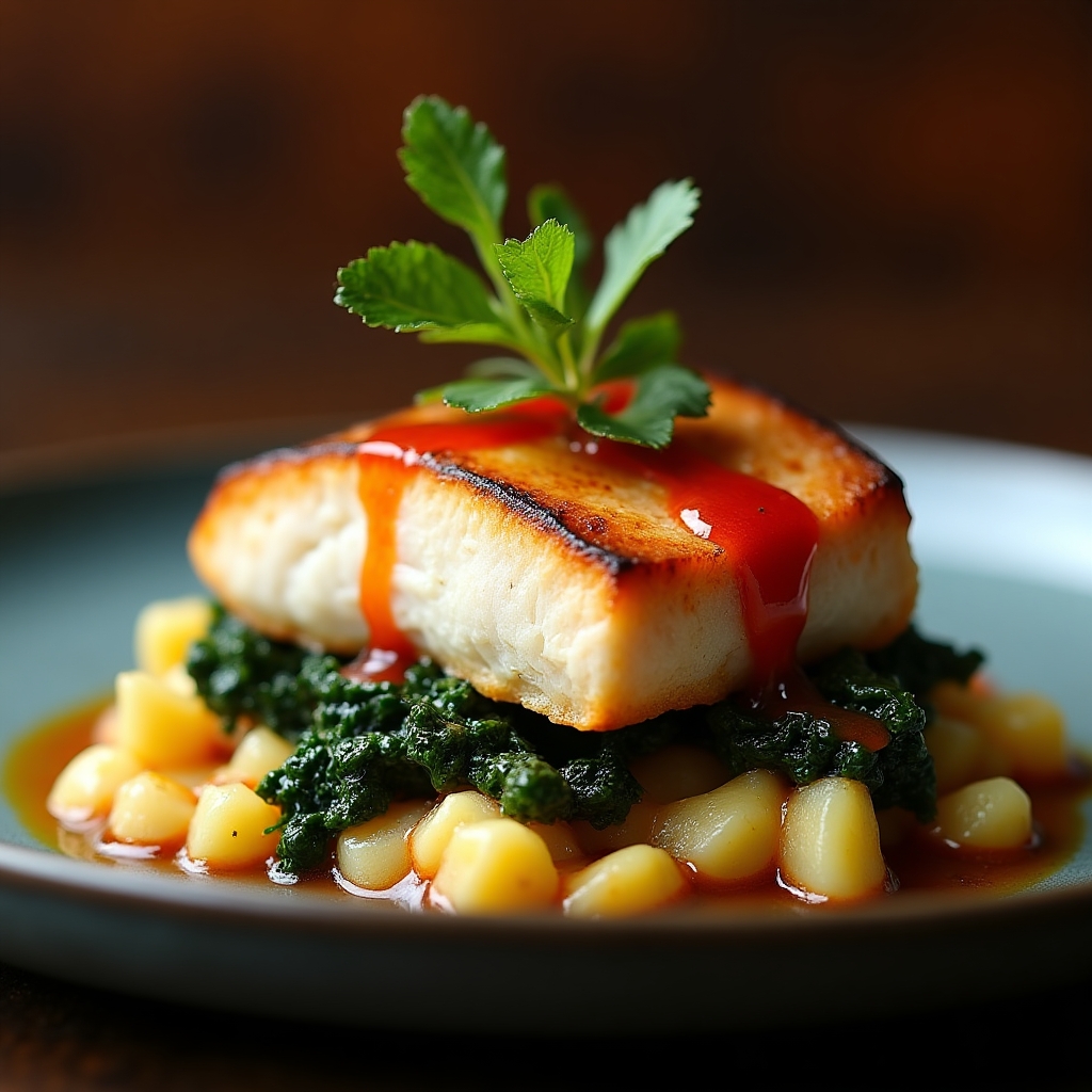 Fresno-Glazed Steelhead Trout presentation