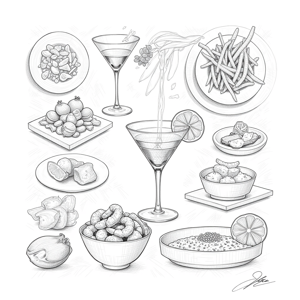 Martini Lounge Comfort Fare concept sketch