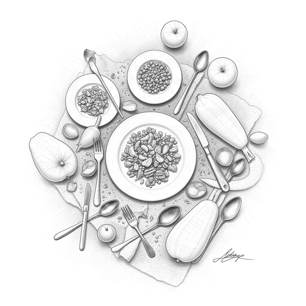 Skagit Valley Autumn Plate concept sketch