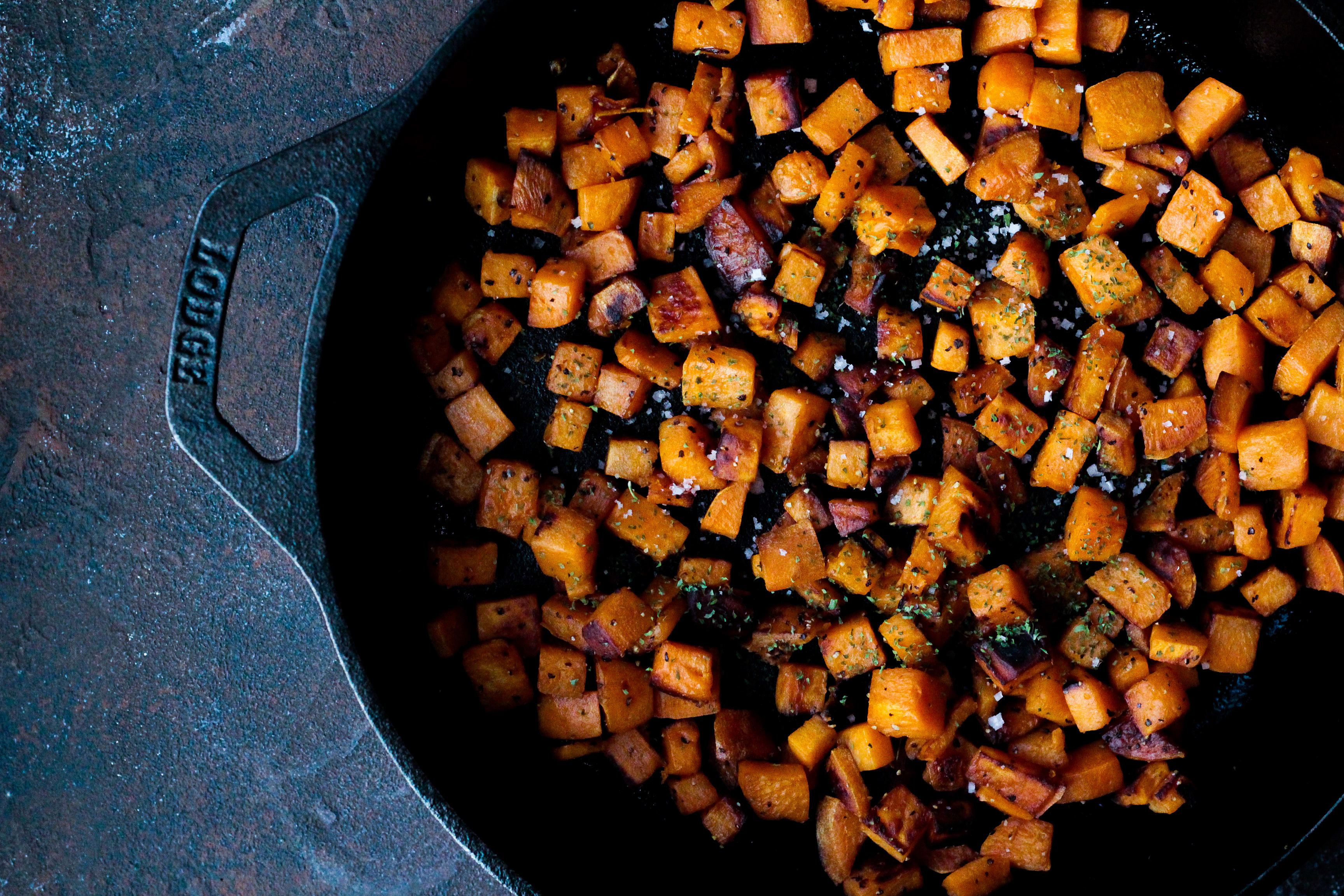 Skillet or Sheet-Pan Sweet Potatoes