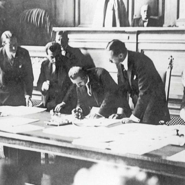Illustration pour Signature du traité de Lausanne