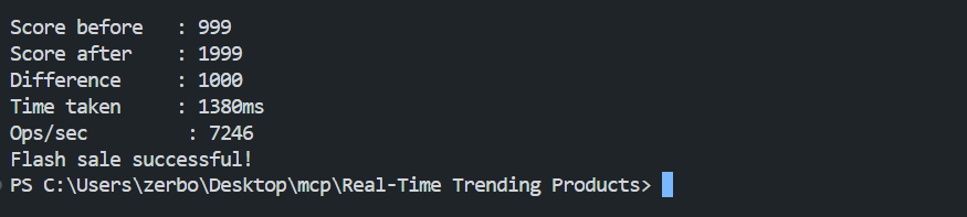 Flash Sale Simulation — 1,000 Concurrent Purchases