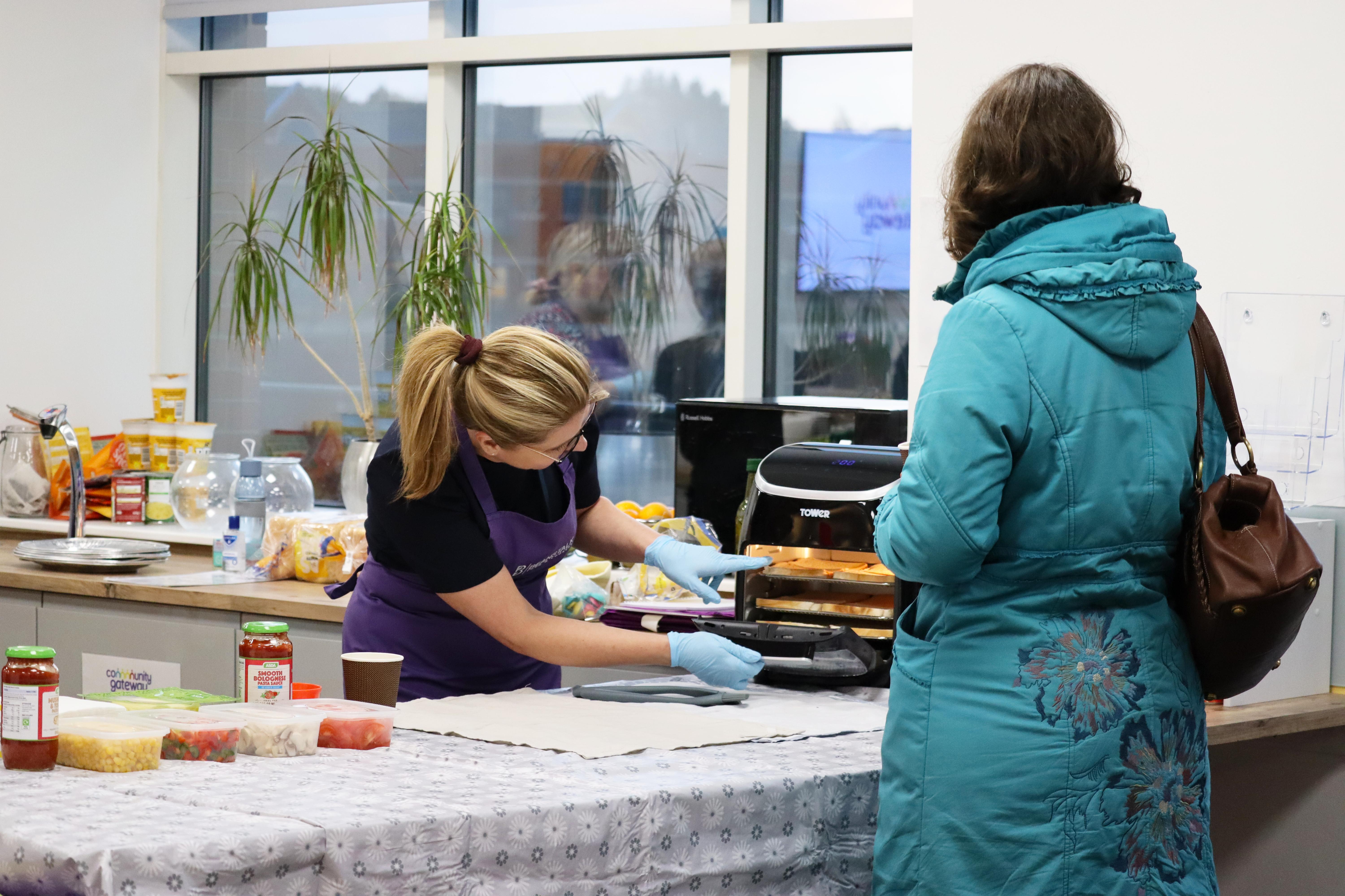 A Beanstalk community cookery session in Lancashire