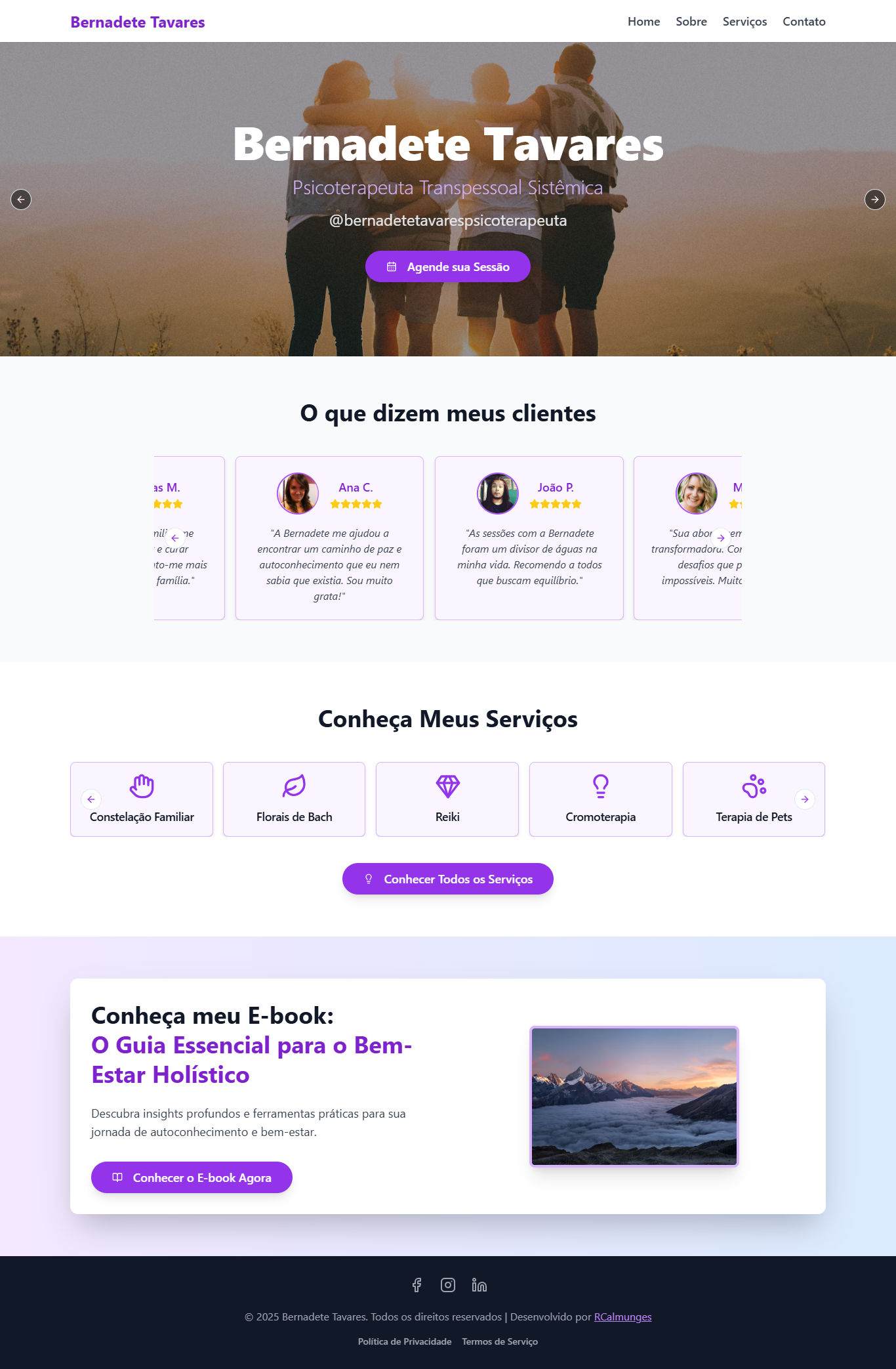 Landing Page Terapeuta