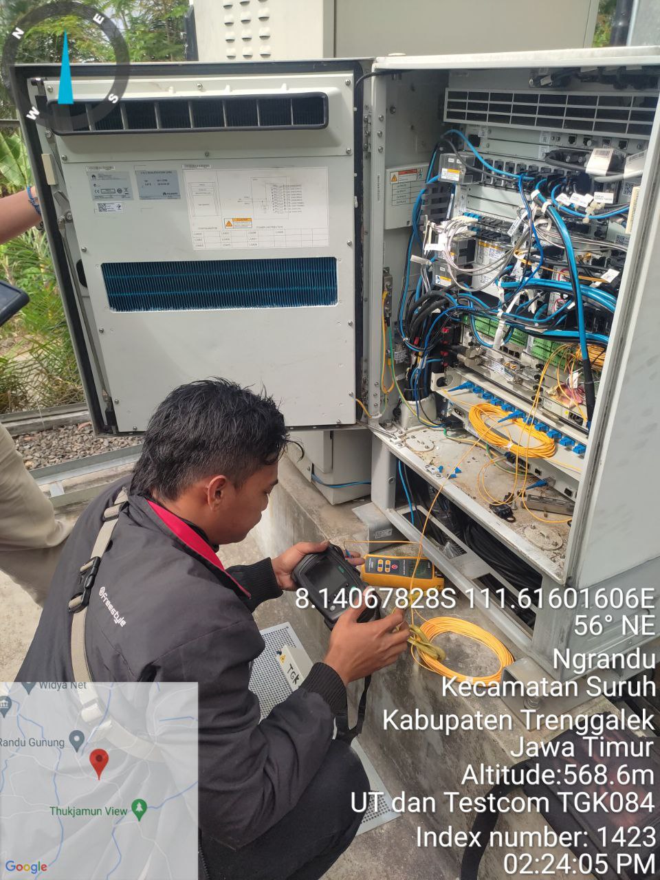 OSP FO NODE B WITEL KEDIRI