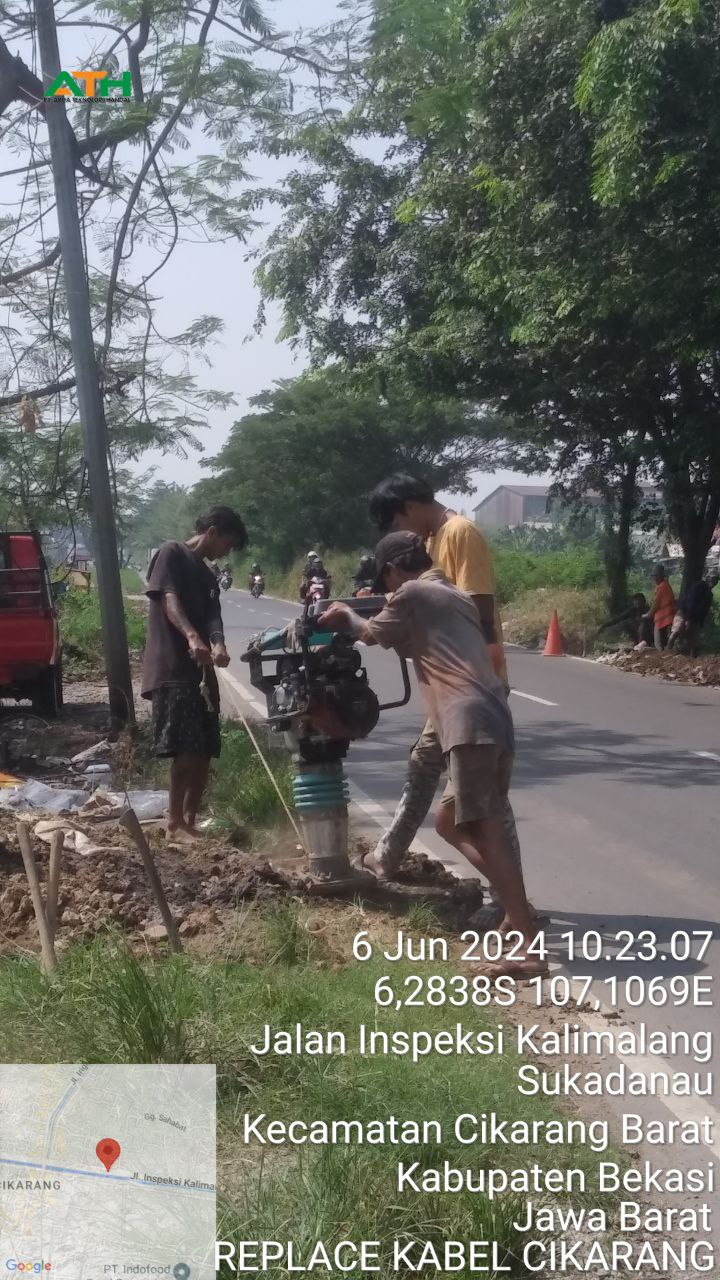 INSTALASI FO KABEL BACKBONE HH138-HH139 CIKARANG