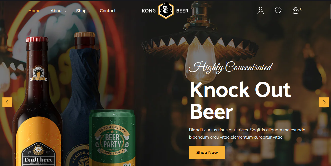 Beer Store Shopify Theme
                    