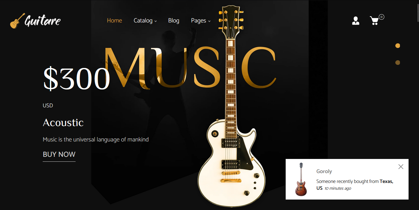 Guitar Shop Shopify Theme