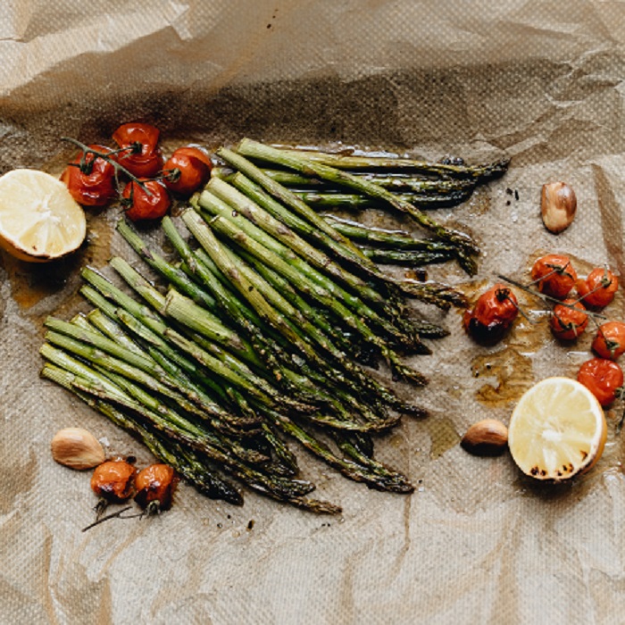 Grilled asparagus