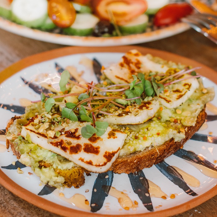 Grilled halloumi