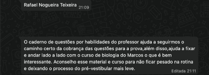Depoimento de aluno 3