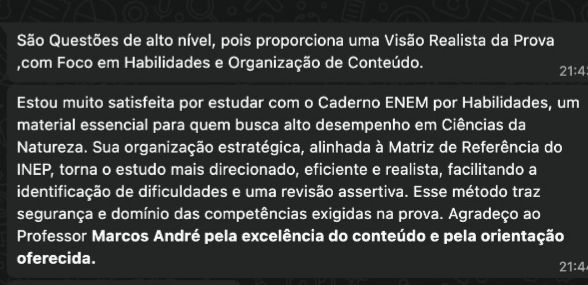 Depoimento de aluno 1