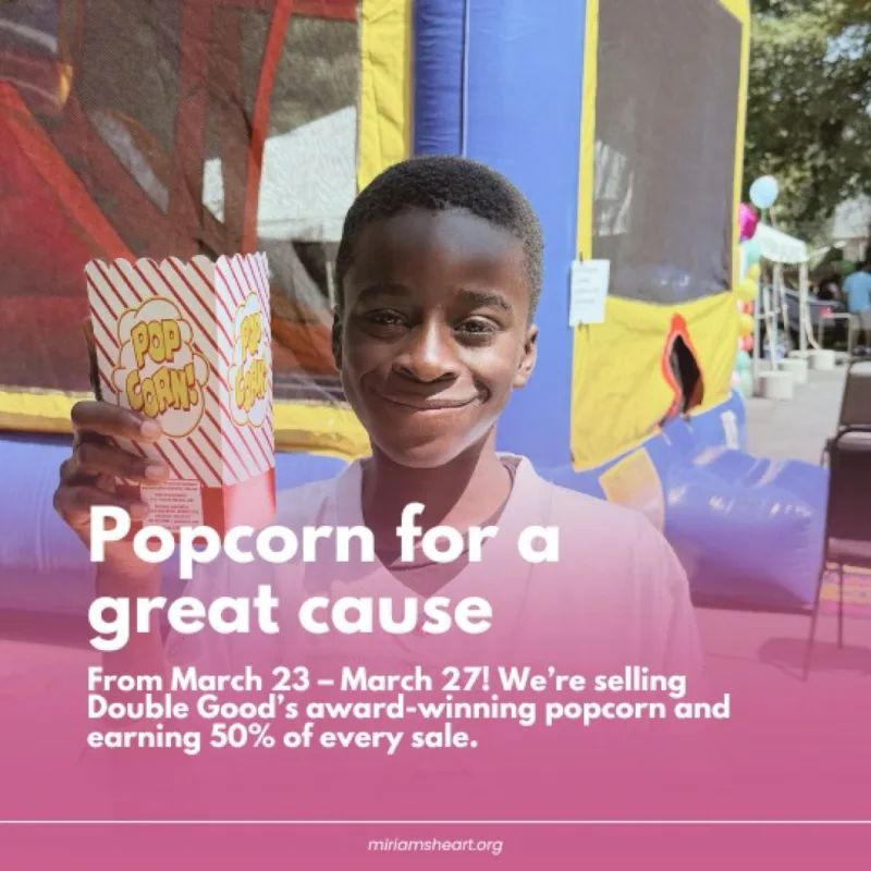 Miriam’s’s virtual fundraising Pop-Up Store