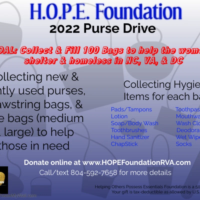 NATIONAL PAD DRIVE — Helping Her Foundation