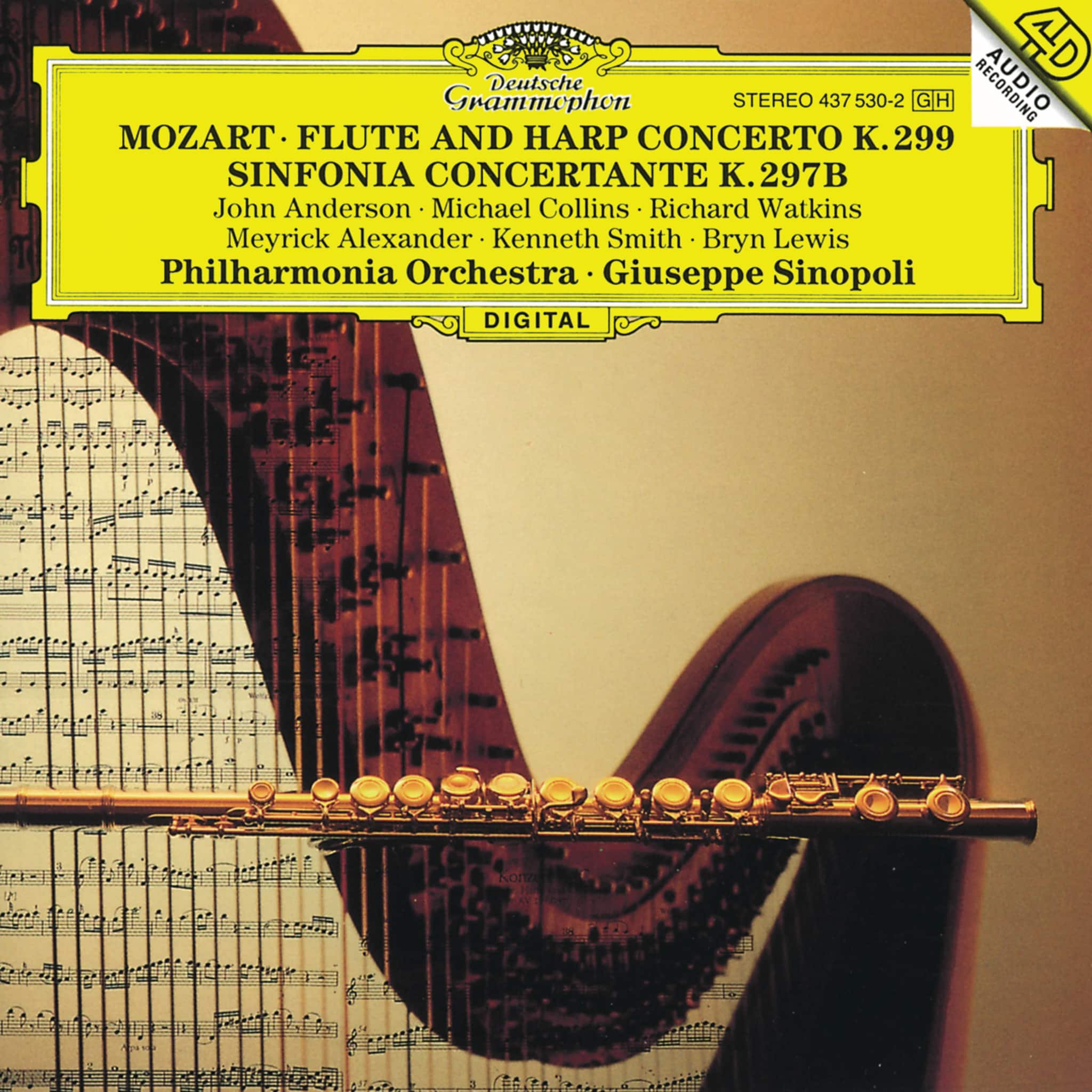 Mozart: Flute & Harp Concerto, K. 299; Sinfonia concertante, K. 297b