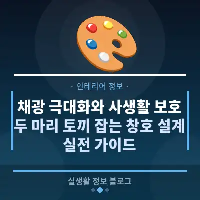 채광 극대화와 사생활 보호, 두 마리 토끼 잡는 창호 설계 실전 가이드