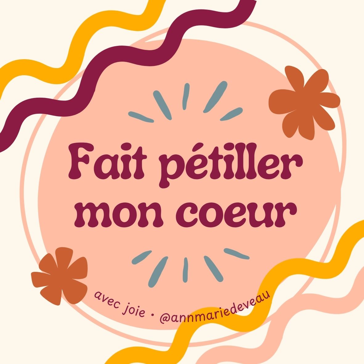 Fait pétiller mon coeur