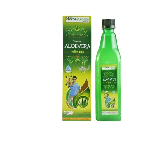 Herbal Canada Premium Aloevera with Panch Tulsi Juice