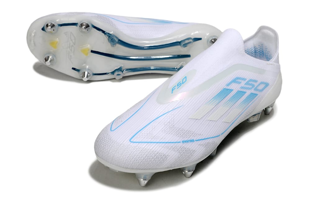 adidas F50 Elite Laceless FG – Polar Victory Pack (White/Lucid Blue) 4