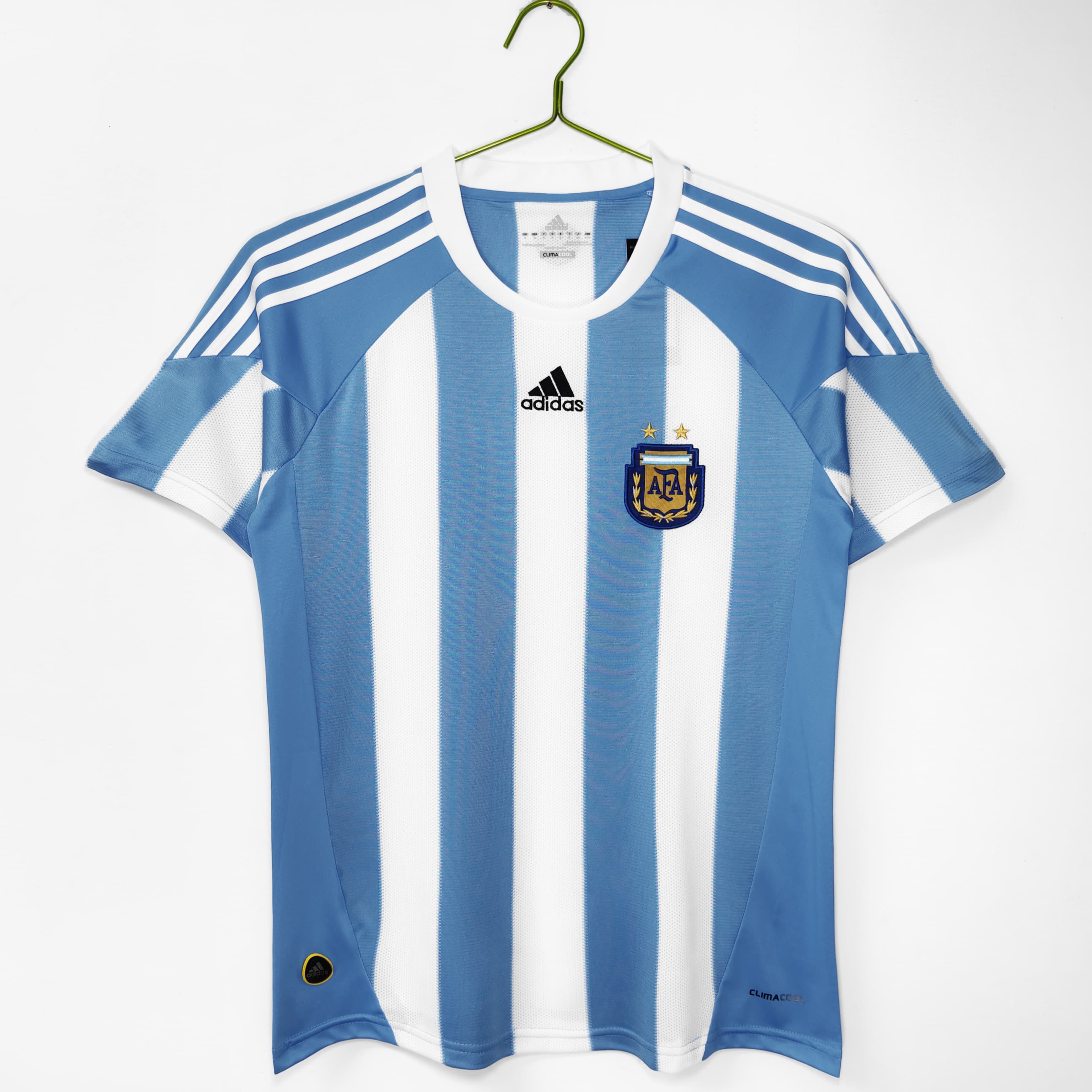 The Argentina Retro 2010 FIFA World Cup Home Football Jersey 1