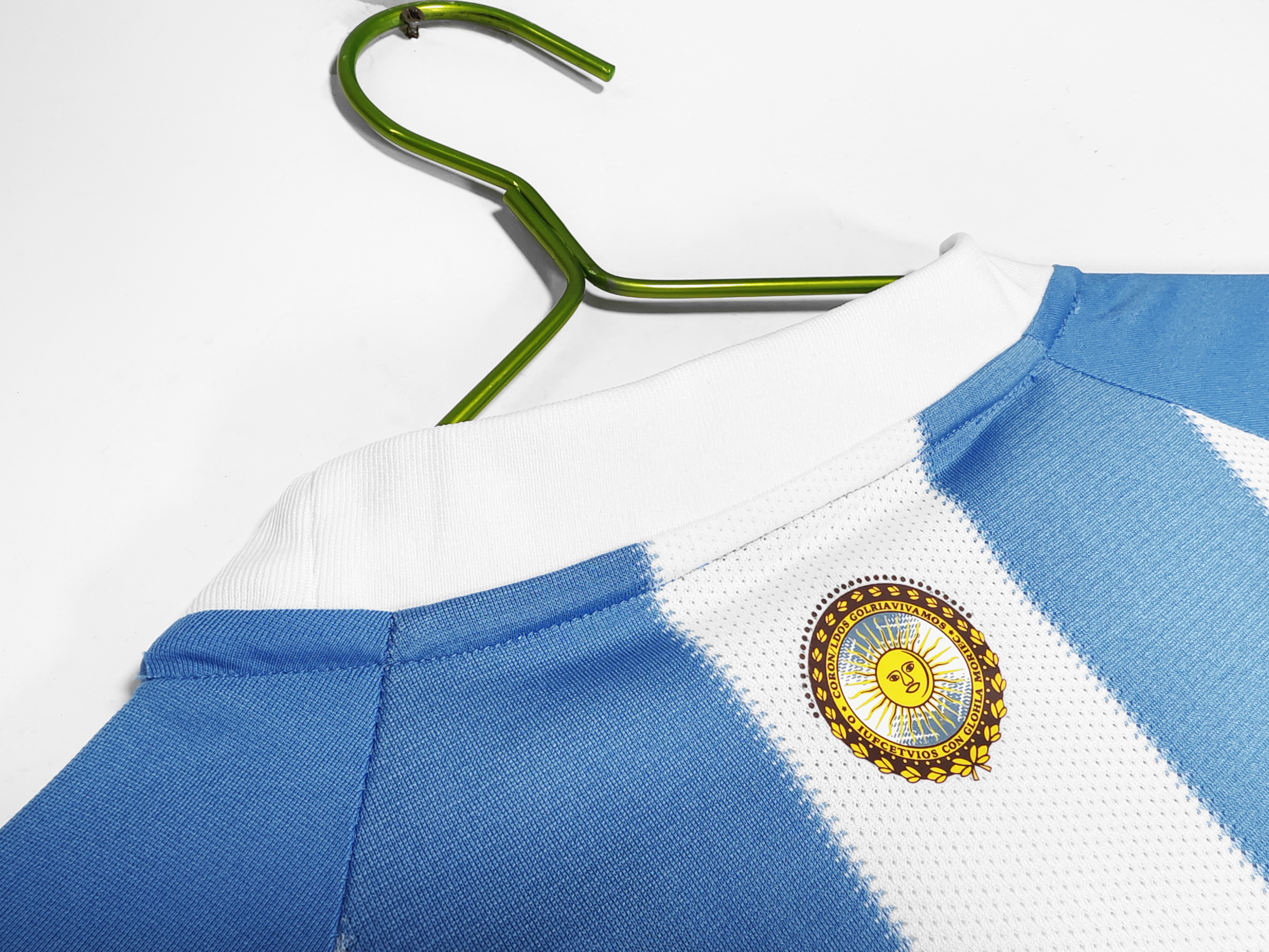 The Argentina Retro 2010 FIFA World Cup Home Football Jersey 4
