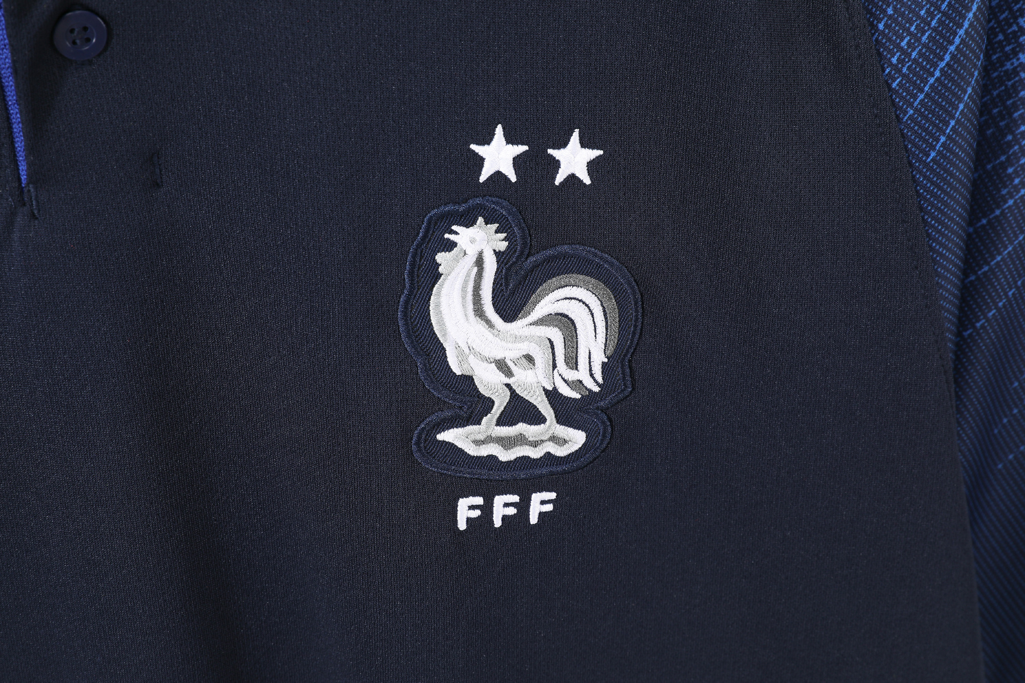 The France Retro 2018 FIFA World Cup Champion Home Football Jersey 2
