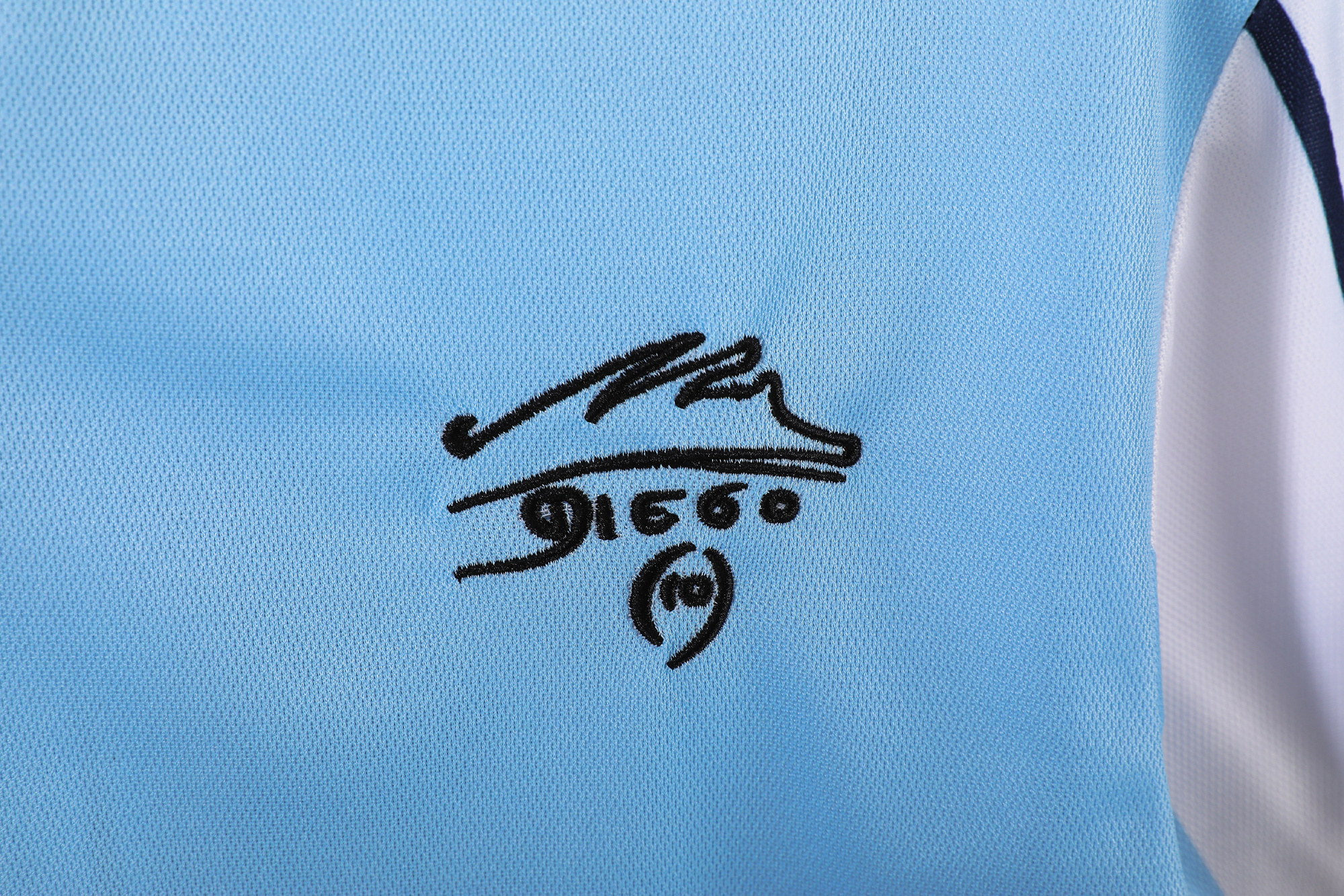 The Argentina Retro 2001 Home Memorial Edition Football Jersey 6