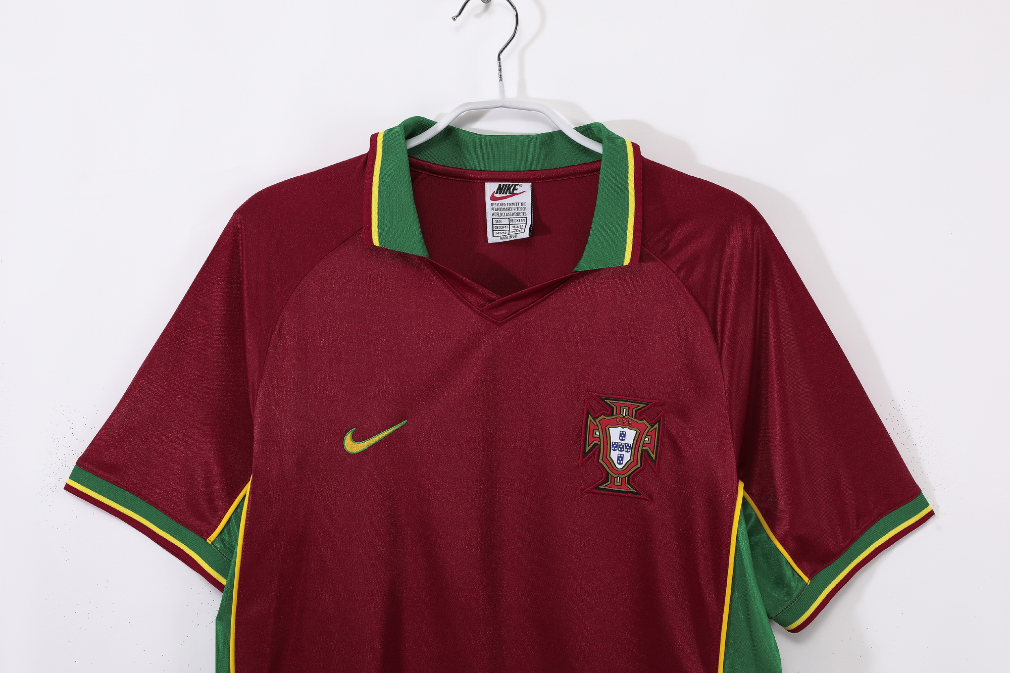 The Portugal Retro 1998/99 Home Football Jersey 3