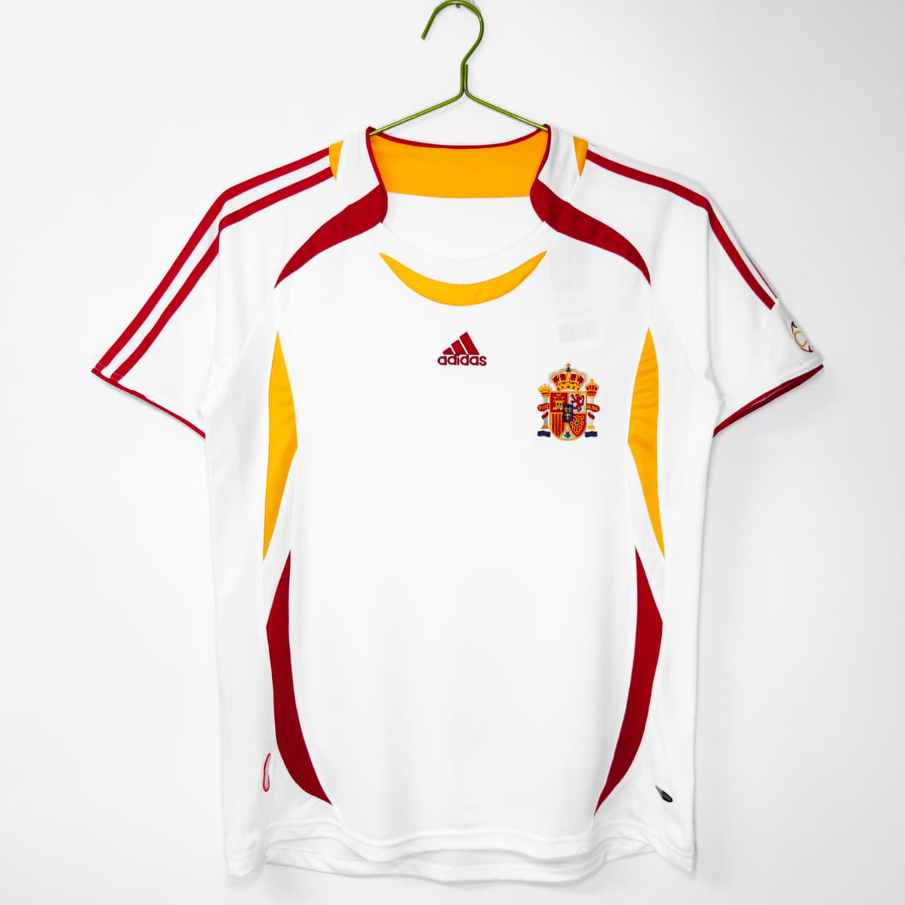 The Spain Retro 2006 Away White Football Jersey 1