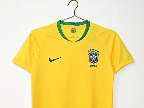 The Brazil 2018 Vintage Home Football Jersey 2