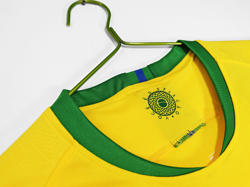 The Brazil 2018 Vintage Home Football Jersey 4