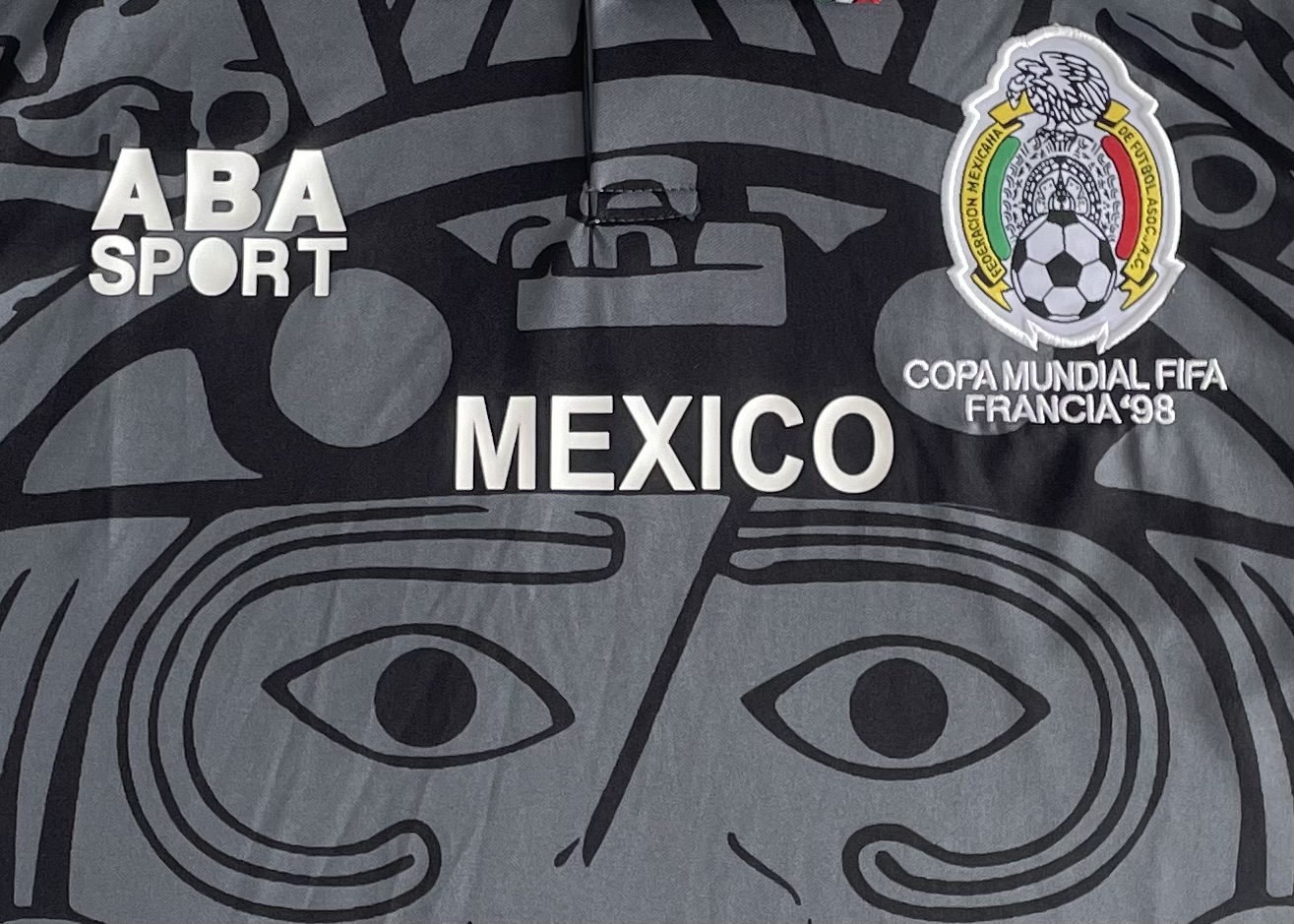 The Mexico Retro 1998 Black Football Jersey 5