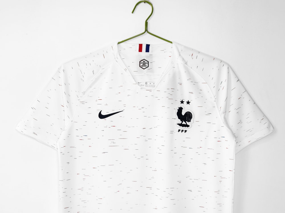 The France Retro 2018 World Cup Champions Away Football Jersey alternate view