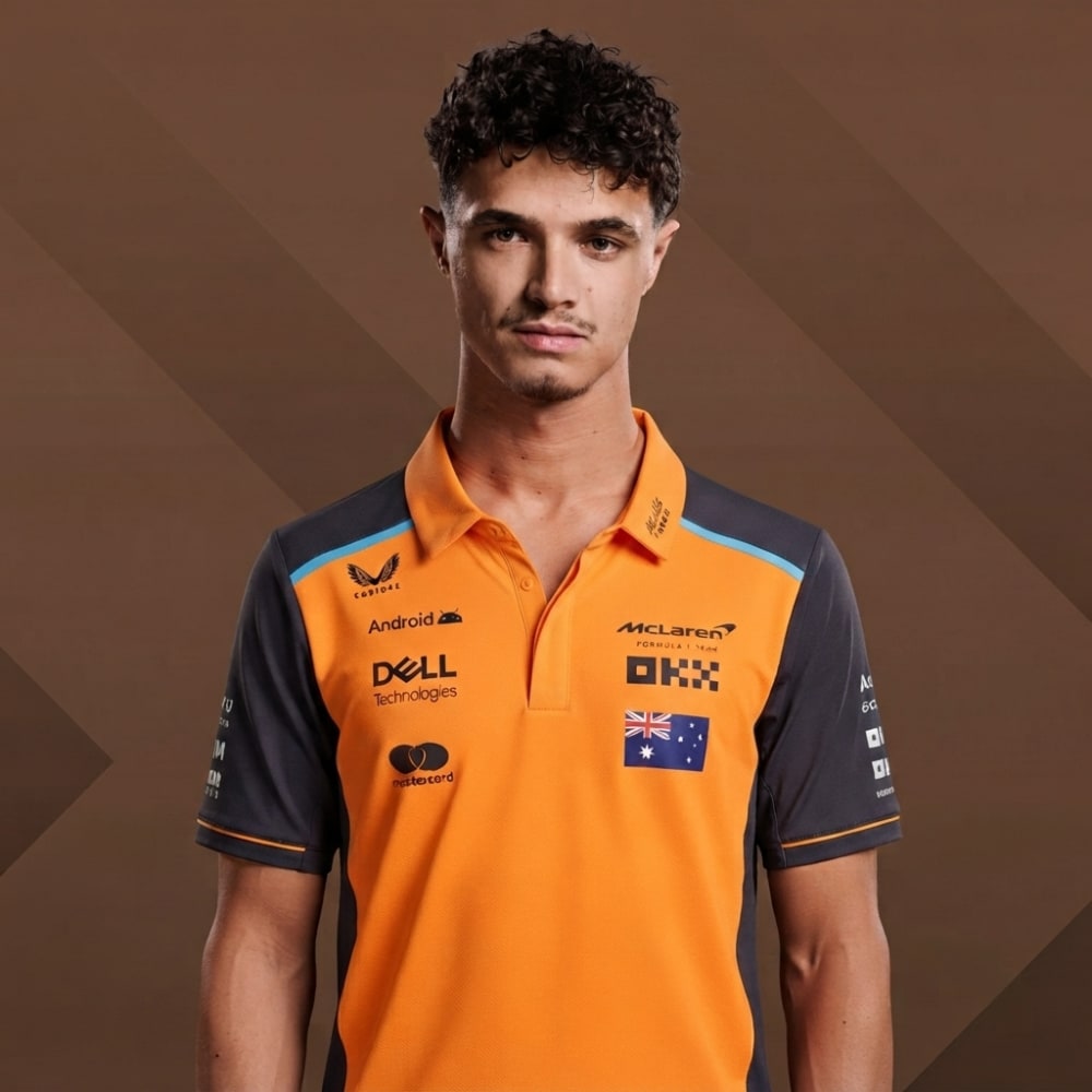 The 2025 F1 McLaren Lando Norris Team Jersey Front