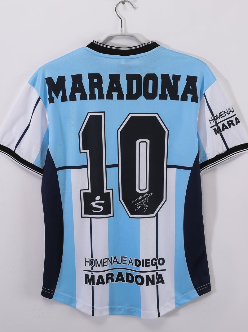 The Argentina Retro 2001 Home Memorial Edition Football Jersey - Argentina 2001 View 10