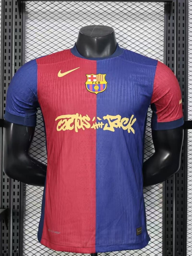 FC Barcelona x Travis Scott Cactus Jack 2024/2025 Limited Edition Jersey - Barcelona 24/25 Front View