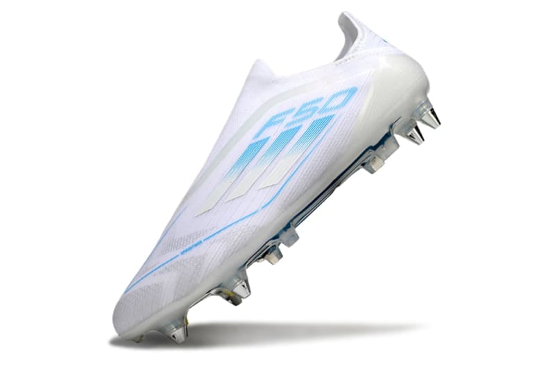 adidas F50 Elite Laceless FG – Polar Victory Pack (White/Lucid Blue) -   View 5