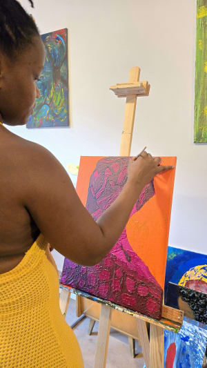 Bange Yhodhy in the studio