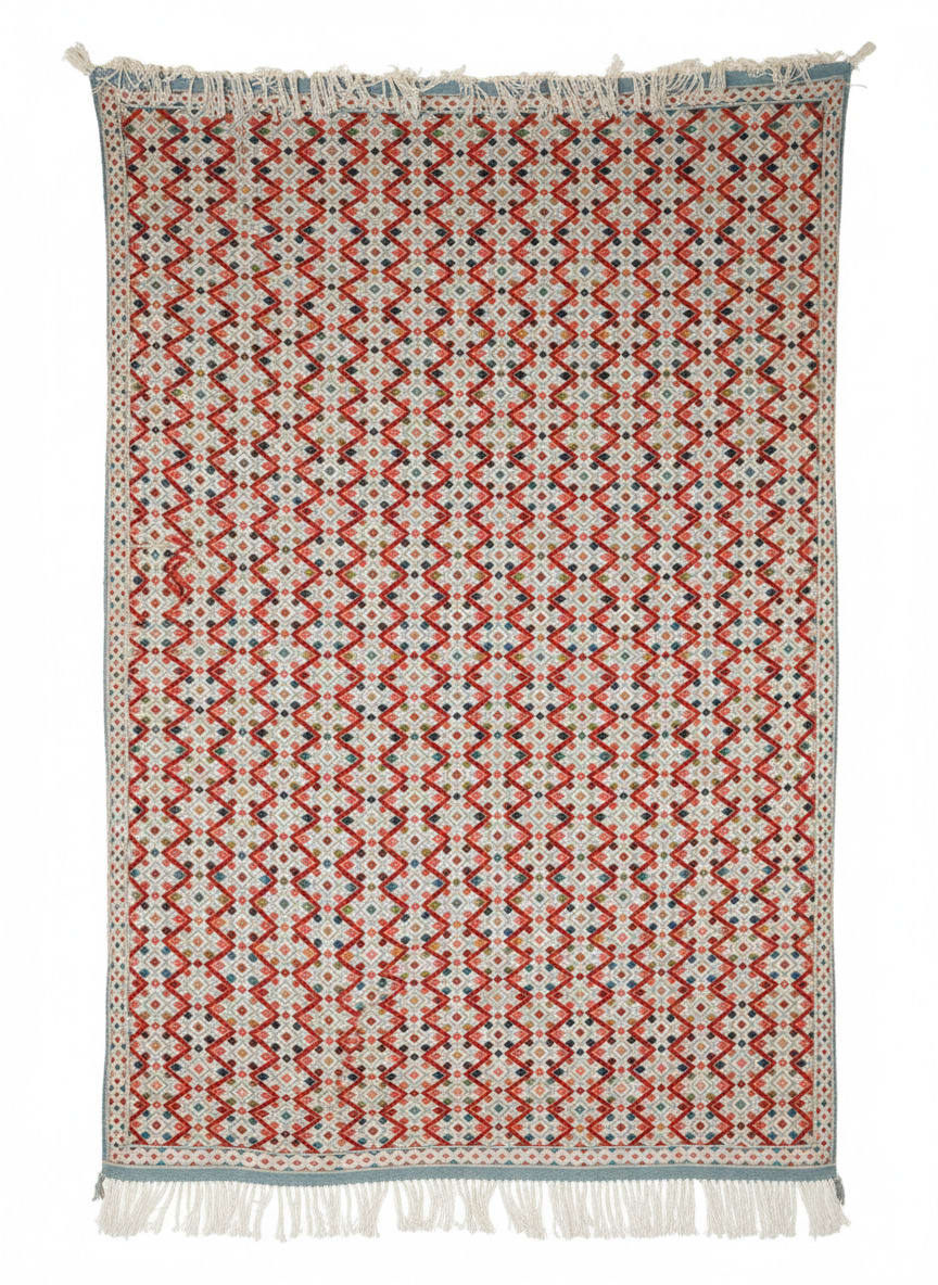 Tapis du Moyen Atlas – Terre & indigo — vue 1
