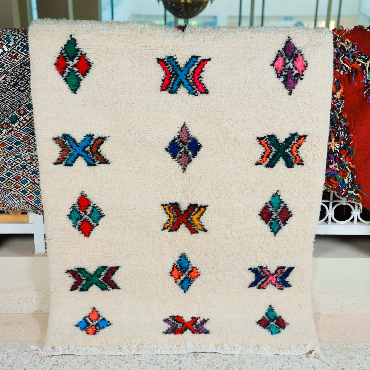 Tapis du Moyen Atlas – Symboles colorés — vue 1