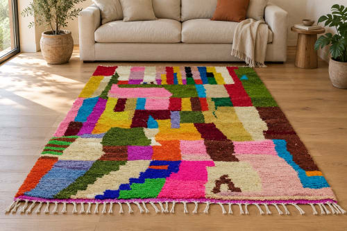 Boucharouite du Moyen Atlas – Patchwork Polychrome — vue I