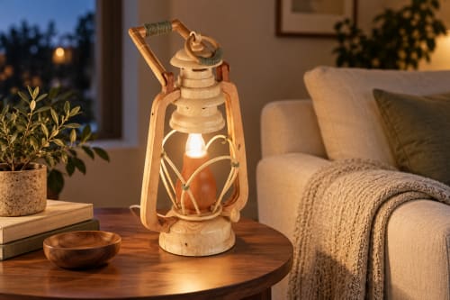 Lanterne Cèdre d’Azrou – Esprit nomade et cadre artisanal — vue II