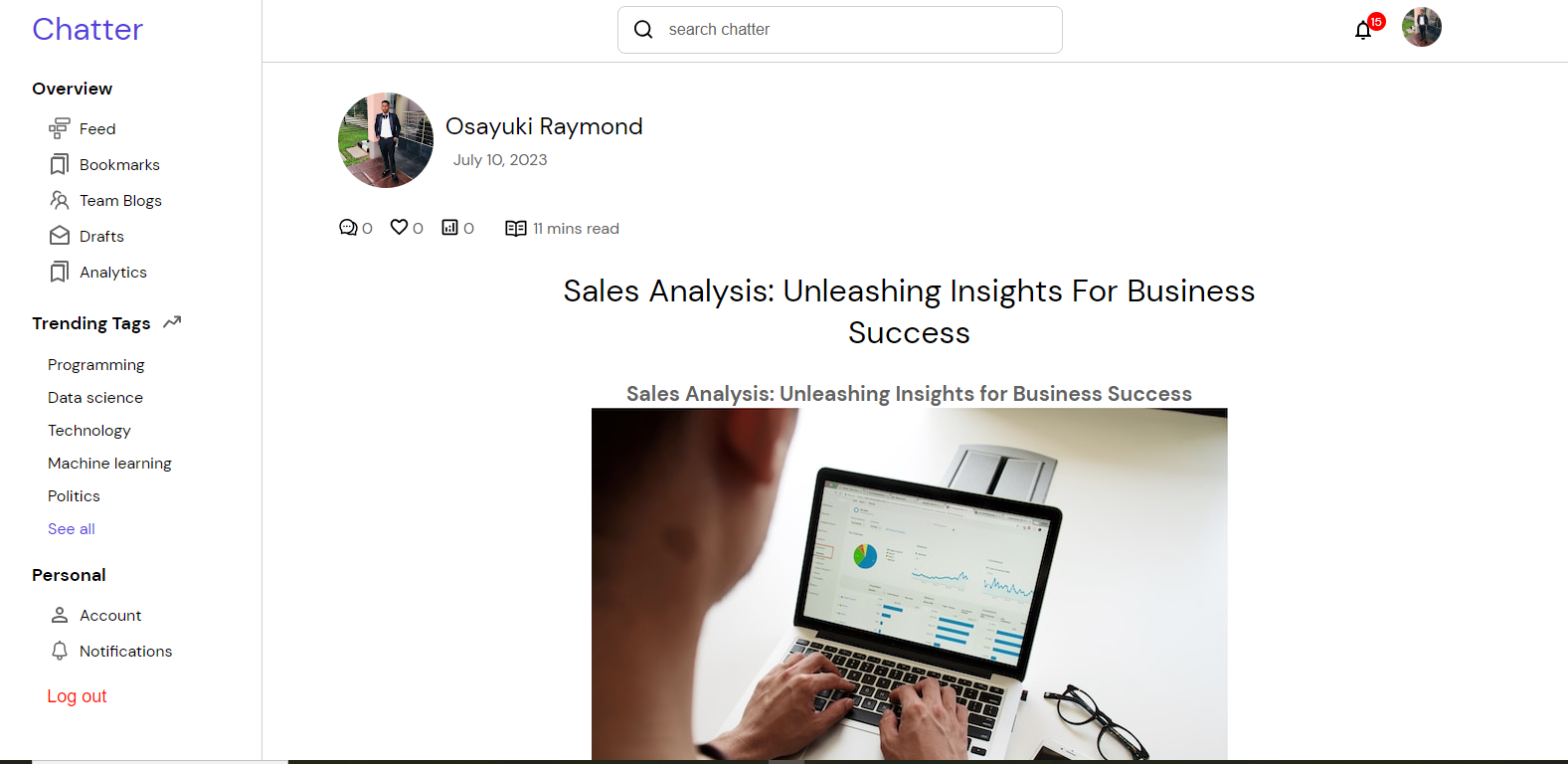 Single Blog Page Chatter Single Blog Page