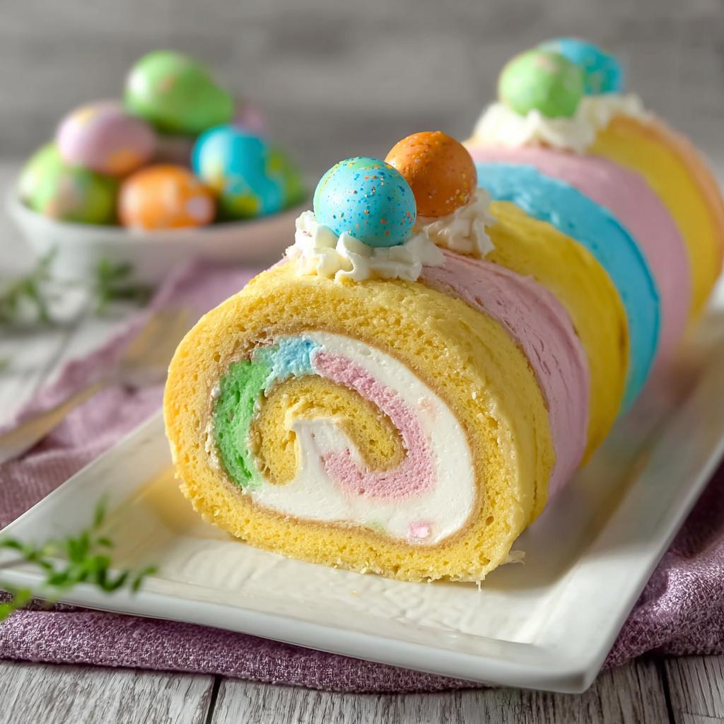 Easter Cake Roll step photo