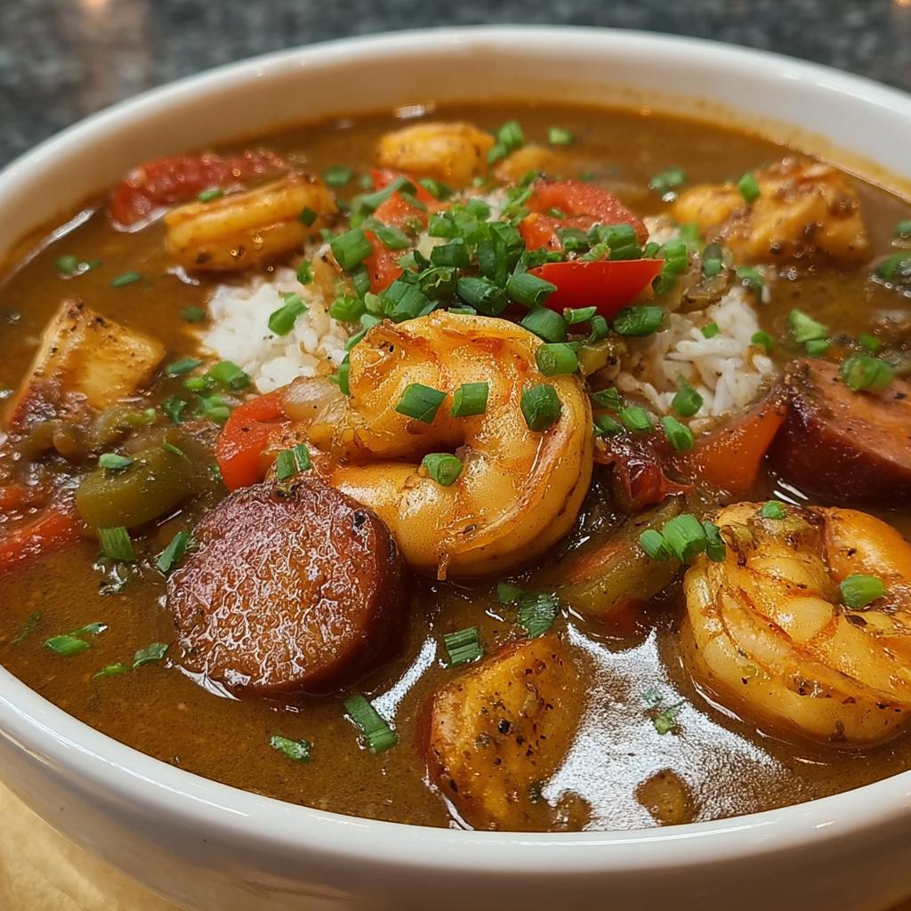 Chicken Shrimp Sausage Gumbo step photo