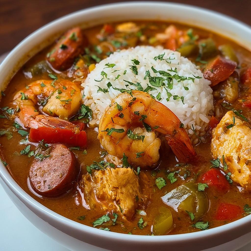 Chicken Shrimp Sausage Gumbo step photo