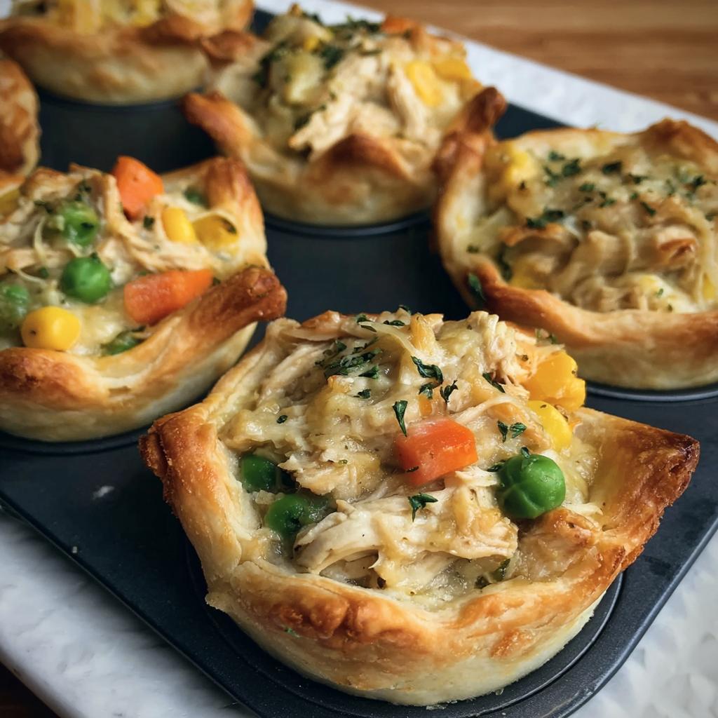 Muffin Tin Chicken Pot Pie step photo