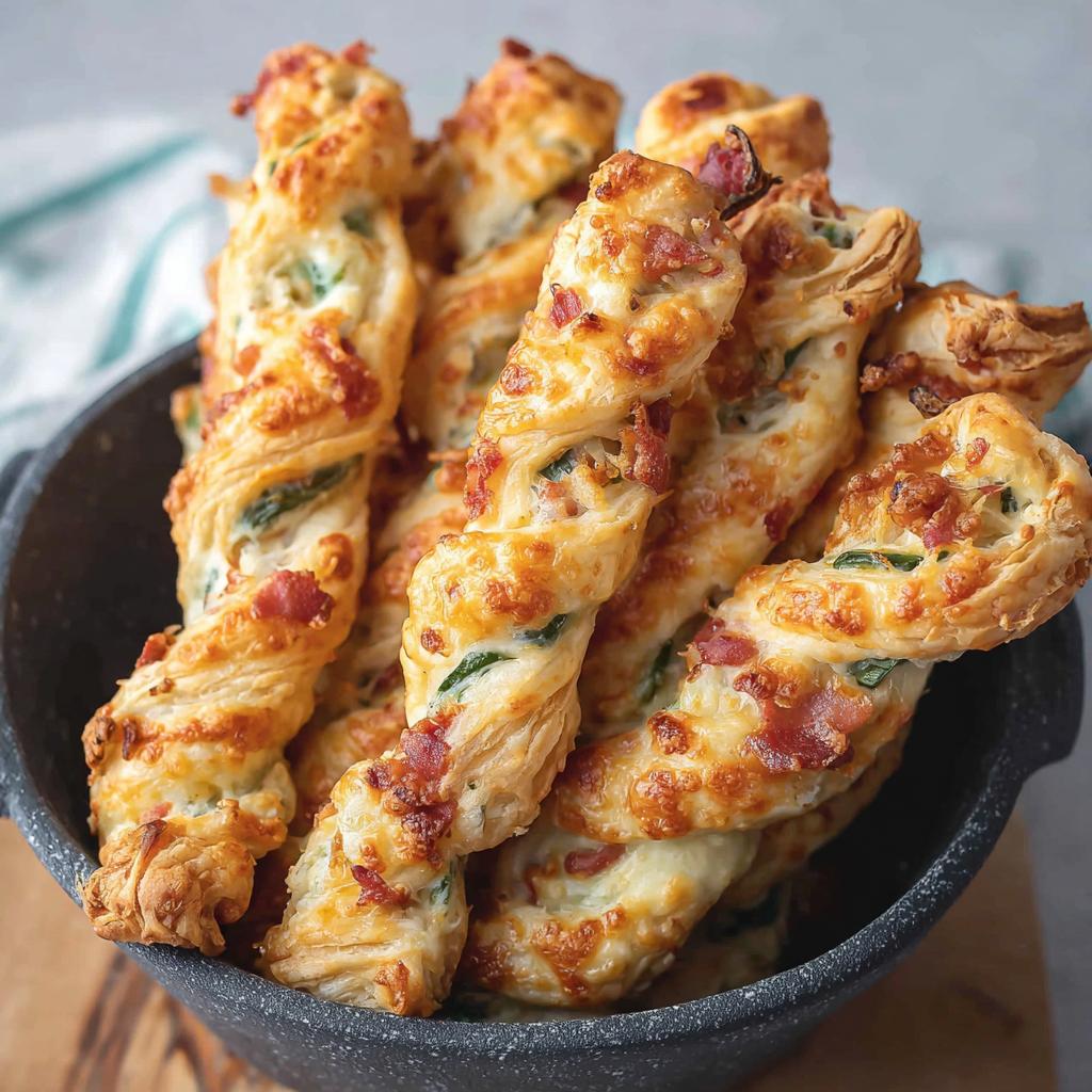 Cheesy Jalapeno Popper Puff Pastry Straws step photo