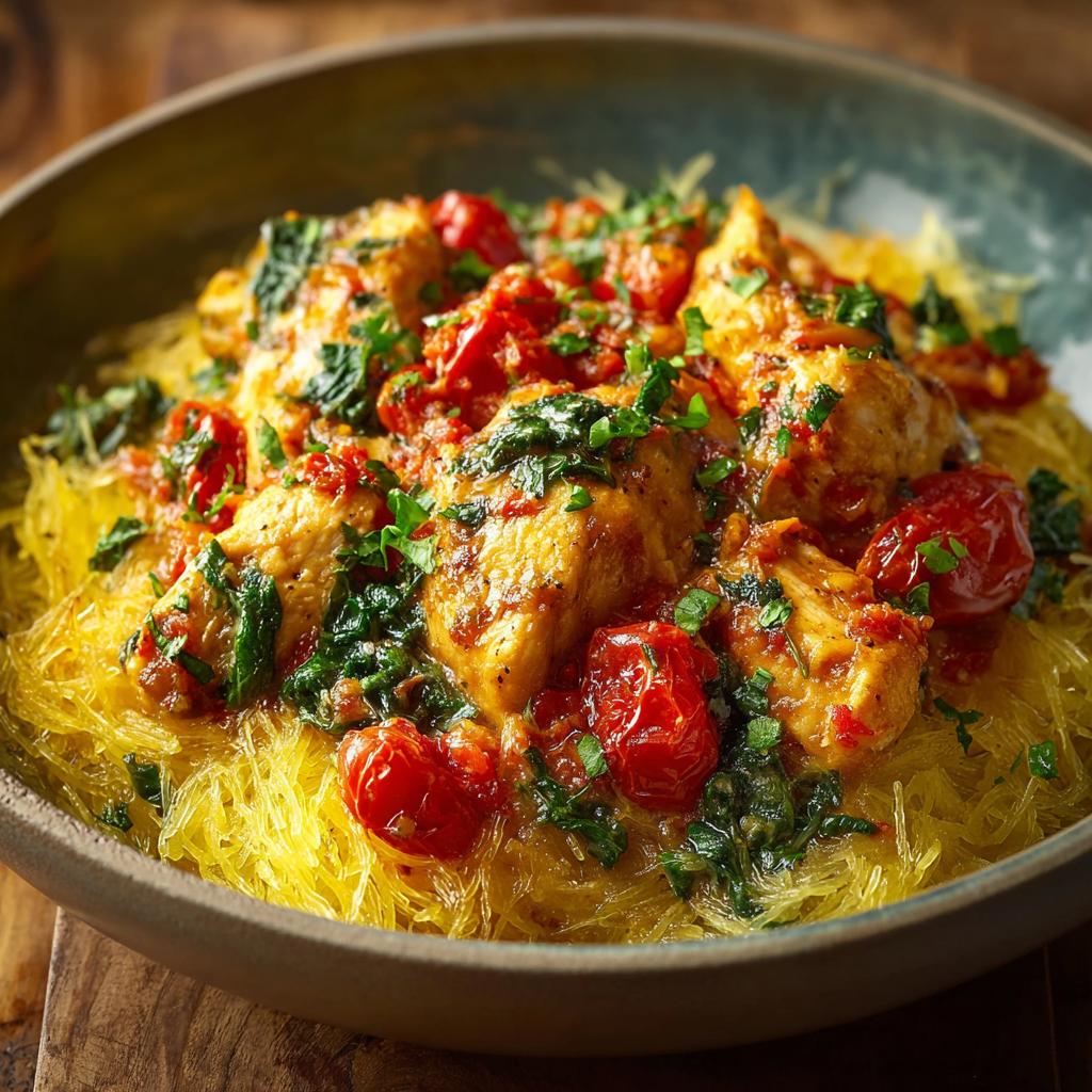 Tuscan Chicken and Spaghetti Squash step photo